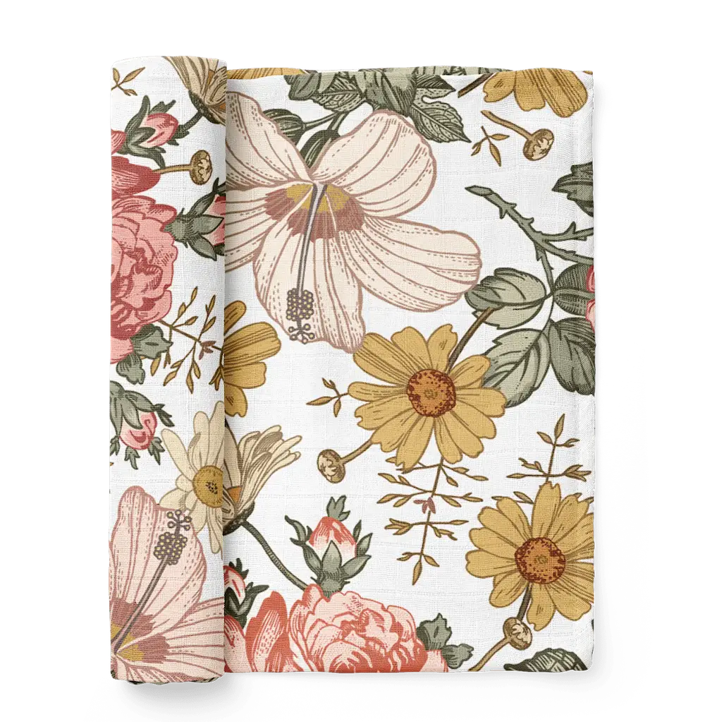 Garden Floral Swaddle