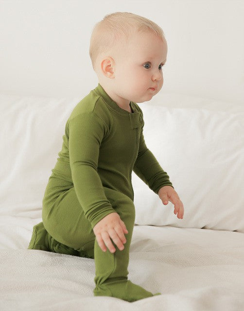 Olive Footie Pajamas