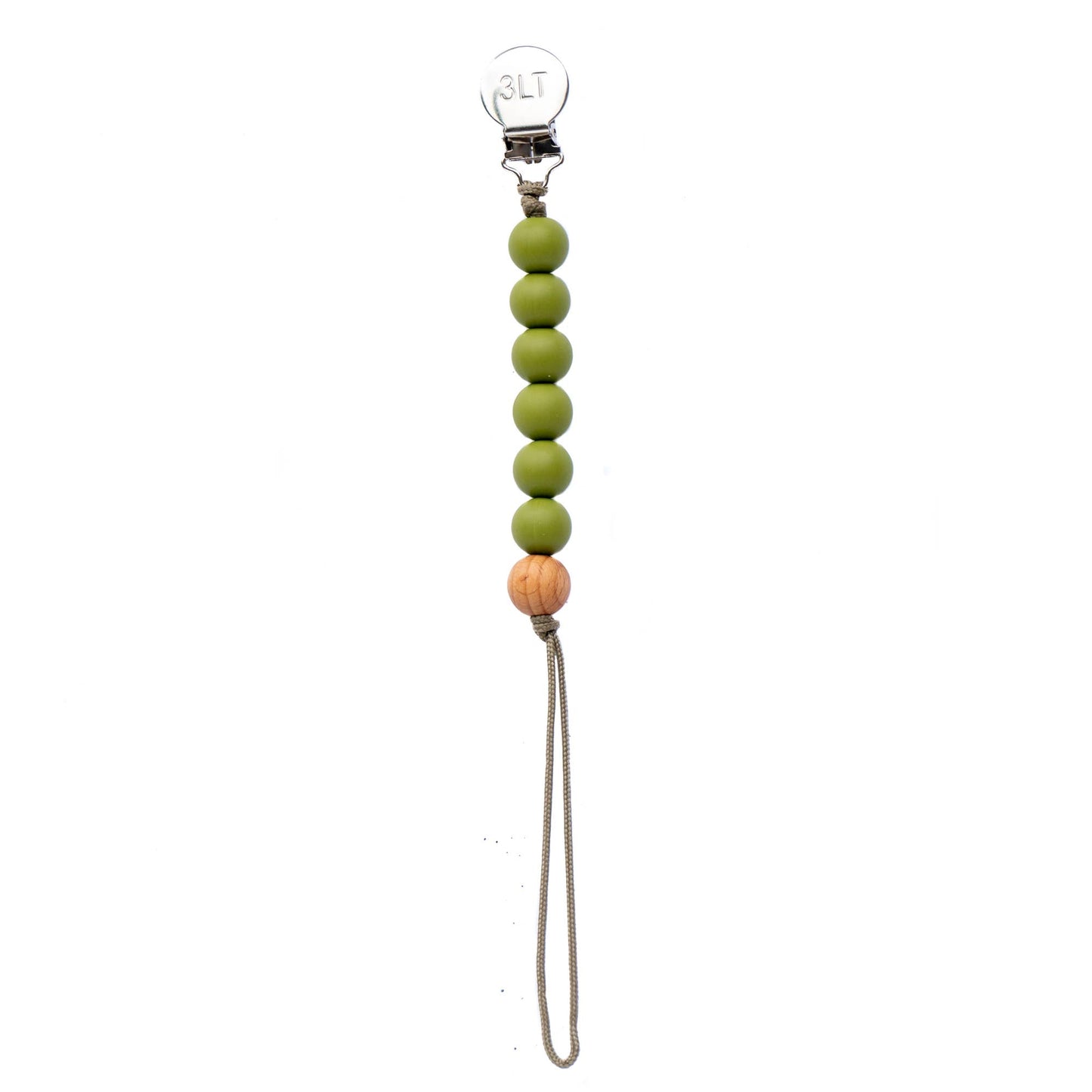 Hunter Green Pacifier Clip