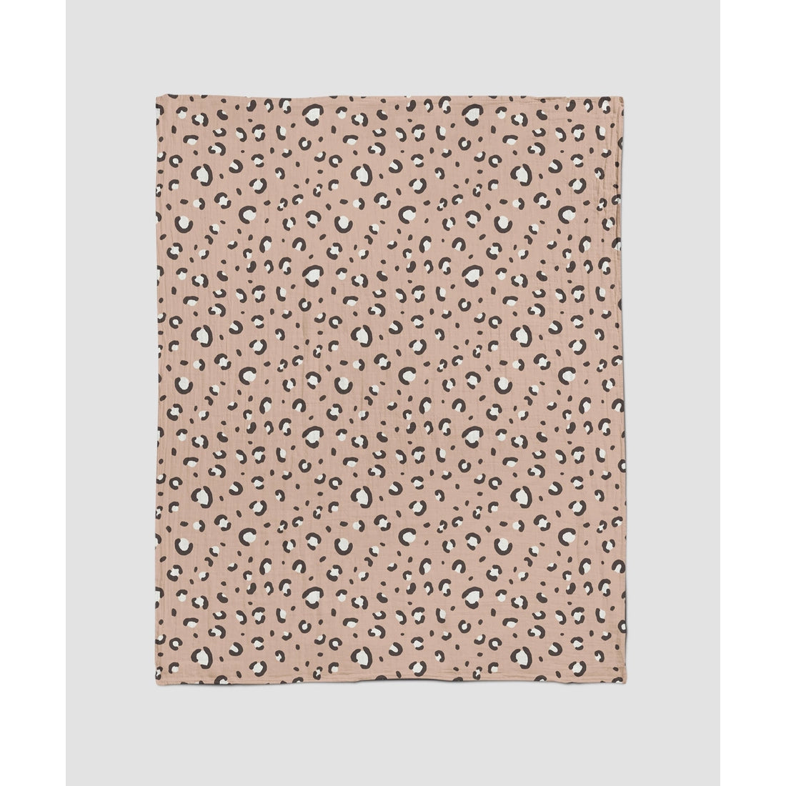 Blushing Leopard - Plus Muslin Blanket
