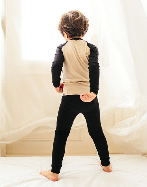 Black & Beige Pajamas