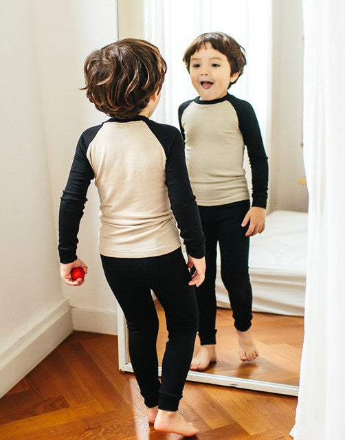 Black & Beige Pajamas