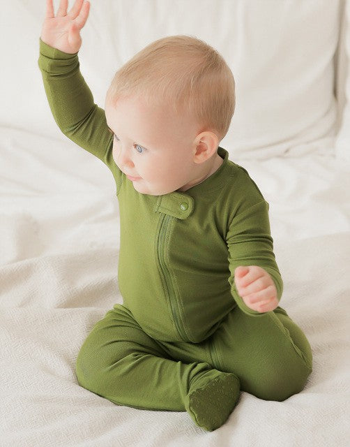 Olive Footie Pajamas