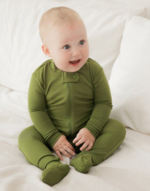 Olive Footie Pajamas