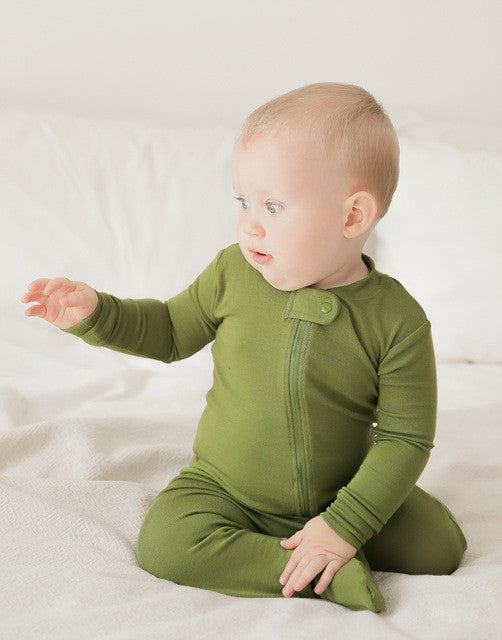 Olive Footie Pajamas