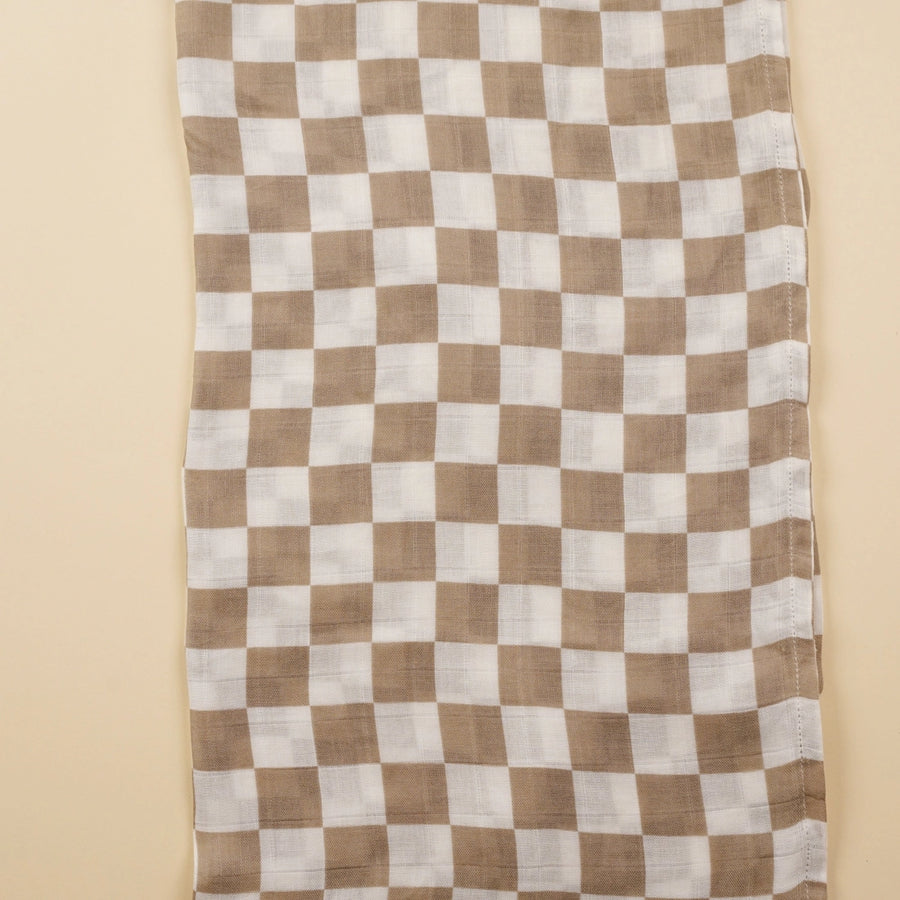 Checkerboard - Plus Muslin Blanket