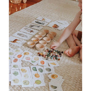 Wood Counting Bowls with Felt Balls