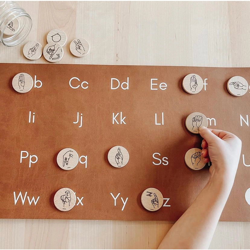 Sign Language Alphabet Discs