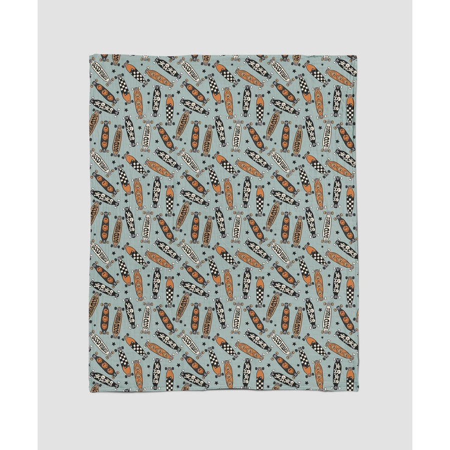 Skater Kid  - Plus Muslin Blanket